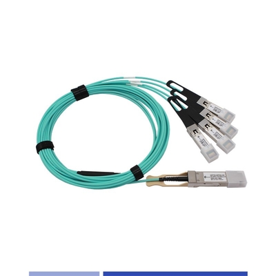購入 100Gアクティブオプティカルケーブル (AOC) QSFP28から4x25G SFP28 ブレイアウトケーブル OM3 3m オンライン製造