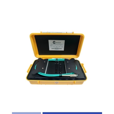 購入 ファイバー OTDR 打ち上げケーブル ボックス マルチモード OM3 SC/UPC-LC/UPC 150M ファイバー 打ち上げ ボックス オンライン製造