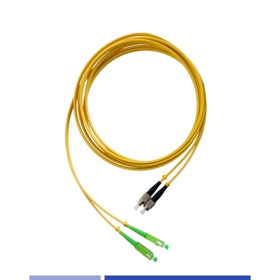 購入 3m 光ファイバーパッチコード SC/APC-FC/UPC デュプレックス LSZH シングルモードパッチケーブル 高速 オンライン製造
