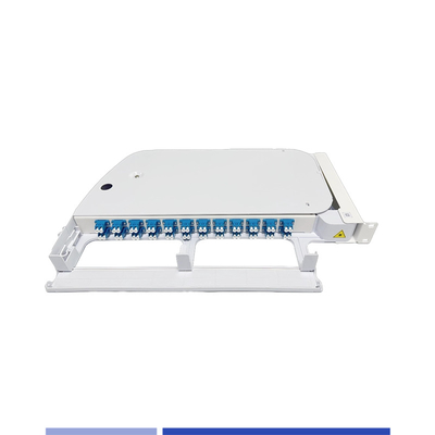 購入 12ポート24ファイバーパッチパネルローータリーABSプラスチック19