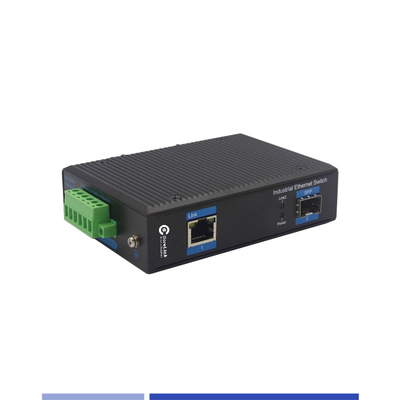 購入 産業用ファイバーメディア変換器 10/100/1000M 1 SFP 1 RJ45 ポート シングルモード SMF デュプレックス 1310nm 20KM オンライン製造