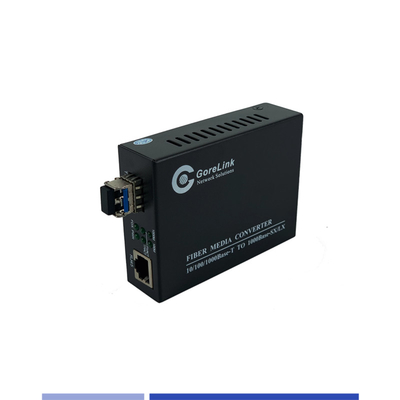 購入 Fiber Media Converter 10/100/1000Mbps シングルモード SMF 1310nm デュアル SFP スロット 40KM オンライン製造