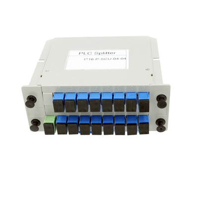 1x16 SC UPC シングルモードファイバースプリッタ LGX ボックス ファイバーオプティック PLC スプリッタ