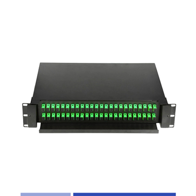 48 ポート 2u ファイバーパッチパネル SC シンプレックス 19 