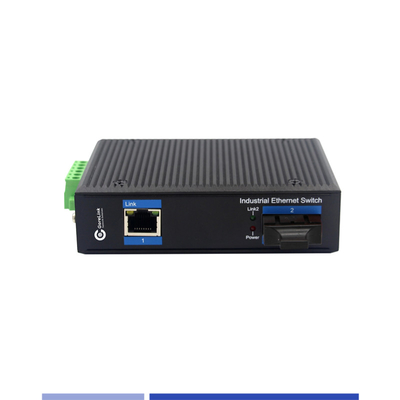産業用ファイバーメディア変換器 10/100/1000M 2つのRJ45ポート付き シングルモードSMFデュプレックスSC 1310nm 20KM