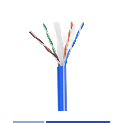 23AWG 固体銅 UTP Cat6Aケーブル 4 ペア LSZH ジャケット UTP ネットワークケーブル