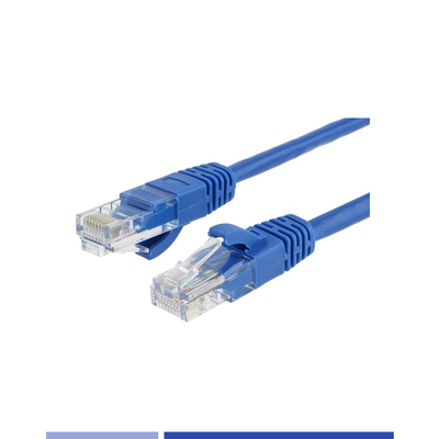 UTP 24AWG Cat6 ストランディング・パッチコード PVC 1m コッパー・パッチコード 青