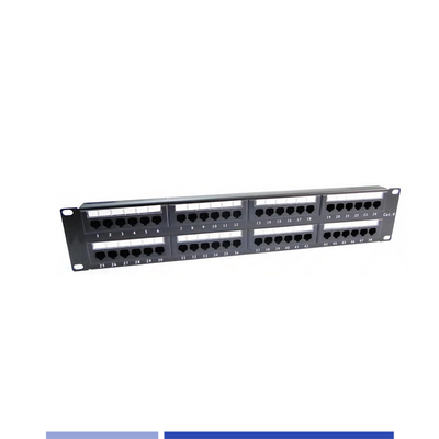 Cat6 48 ポート 遮断のないパッチパネル 2U 19 