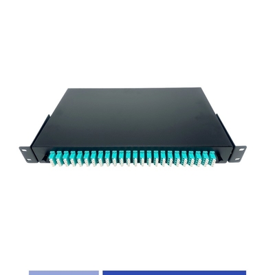 1U 96コア 光ファイバーパッチパネル LCクワッドポート 19
